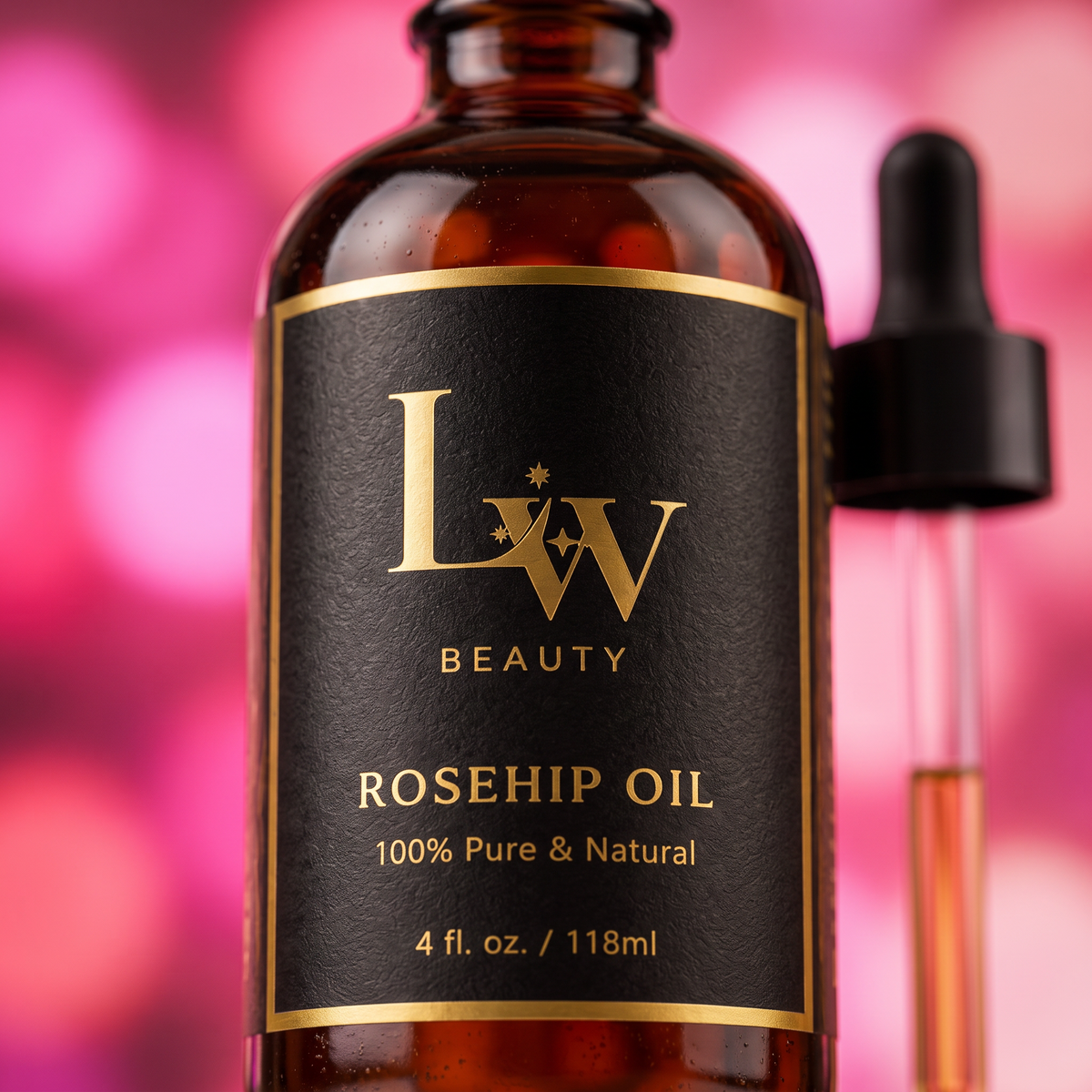 Rosehip Oil close-up detail shot