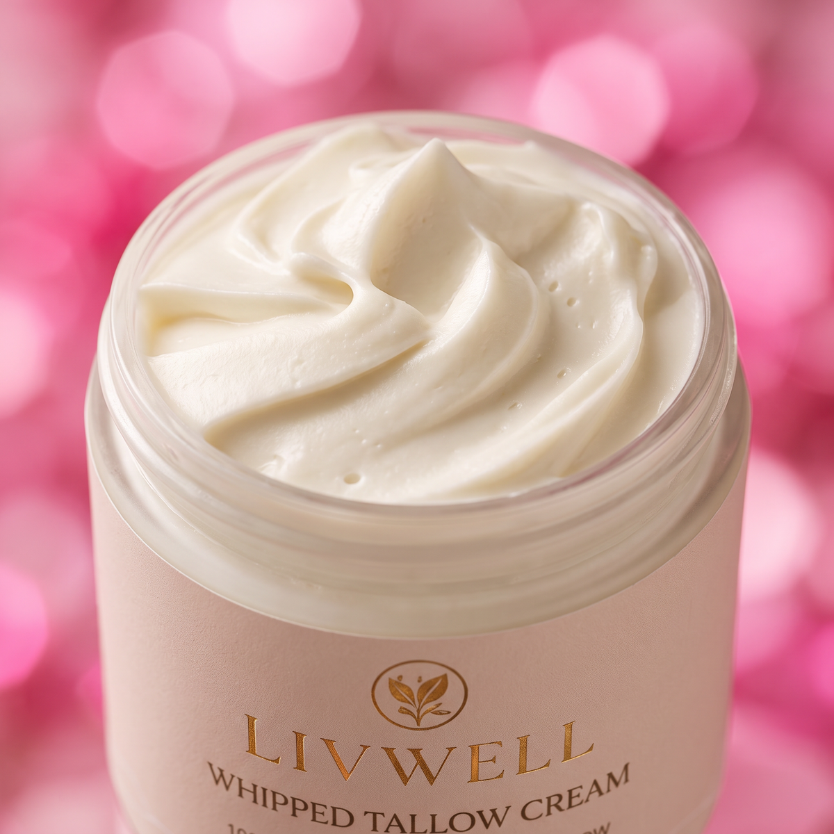Whipped Tallow Cream close-up detail shot
