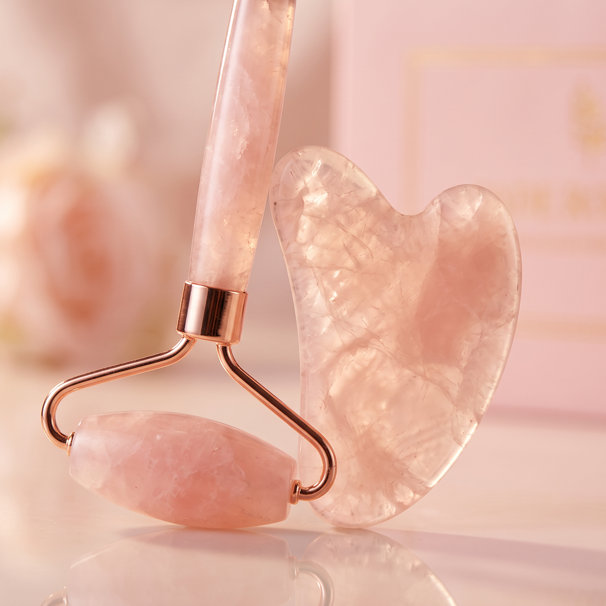 The Rose Quartz Set close-up detail shot